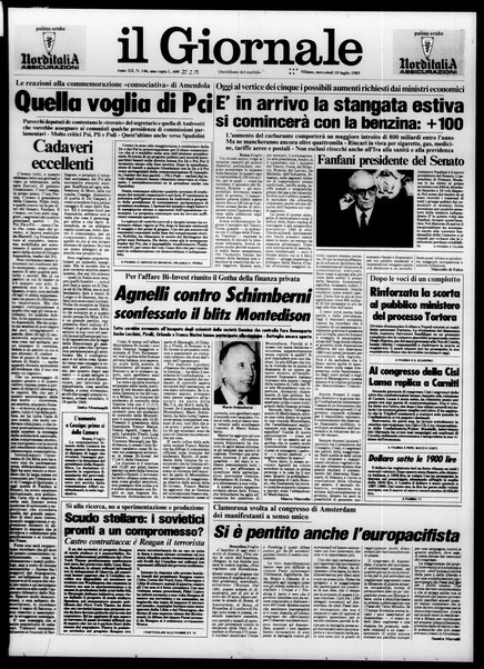 Il giornale : quotidiano del mattino